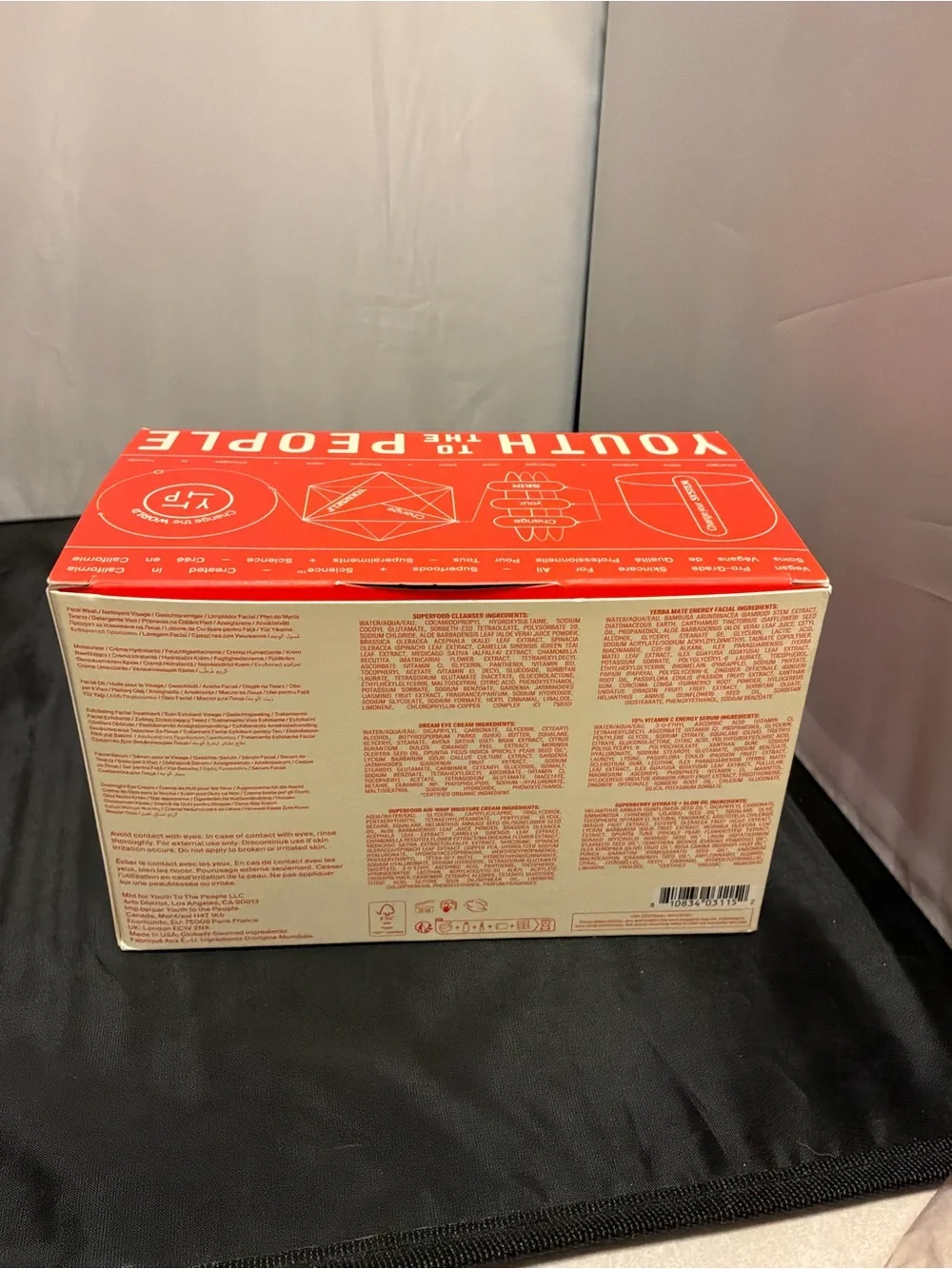 Youth To The People The Youth System Skincare Kit - Red & Cream,NIB